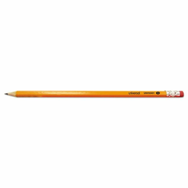 Universal Office Products No.2 Pre-Sharpened Woodcase Pencil&#44; Yellow Barrel - 24 per Pack, 24PK 55401